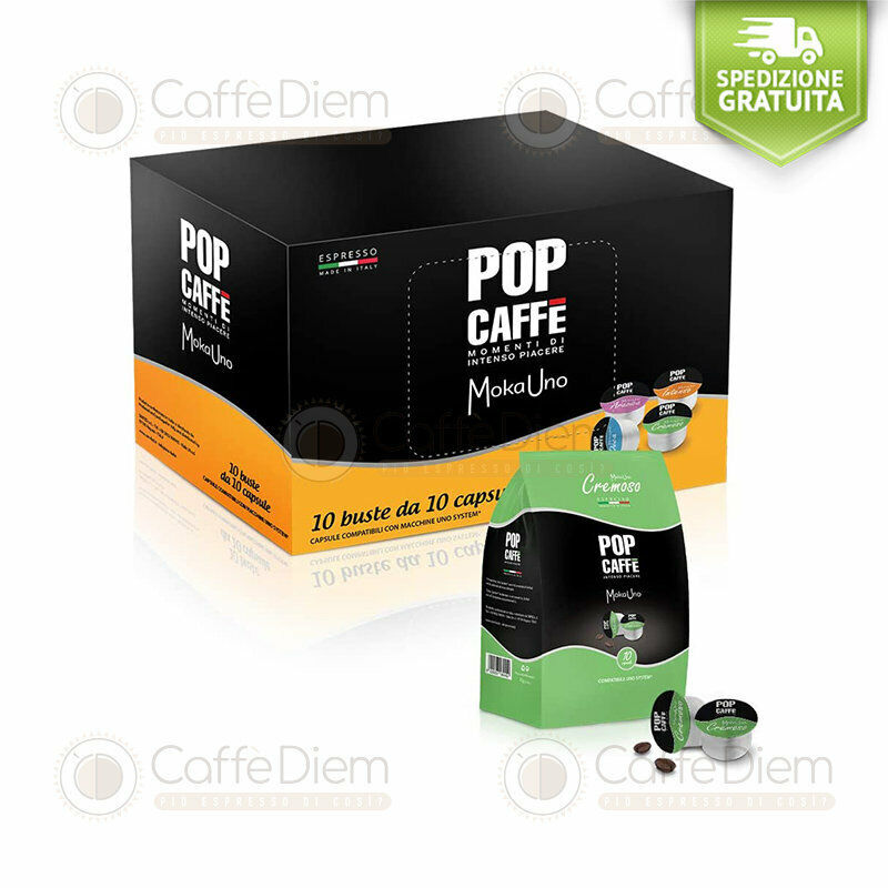 Capsule Uno System Compatibili Pop Caffè illy Kimbo 300 Capsule Cialde CREMOSO