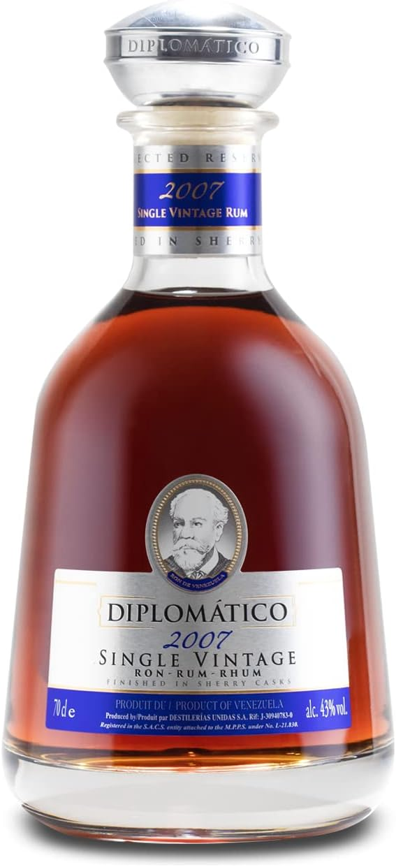 Diplomatico SINGLE VINTAGE RUM Rhum 2007 43% VOL. 70 CL