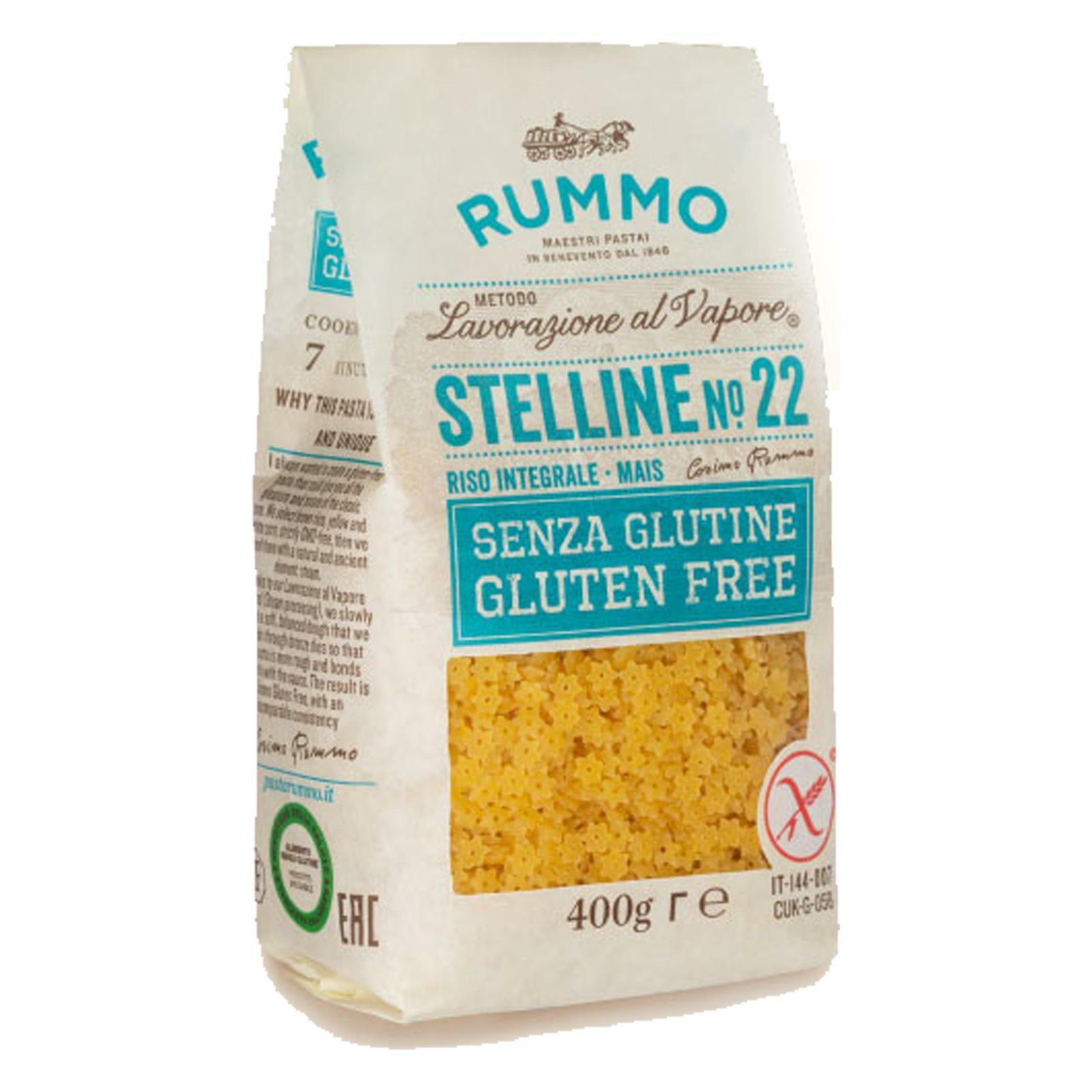PASTA SENZA GLUTINE RUMMO 400 GR PASTIFICIO RUMMO STELLINE N° 22 GLUTEN FREE