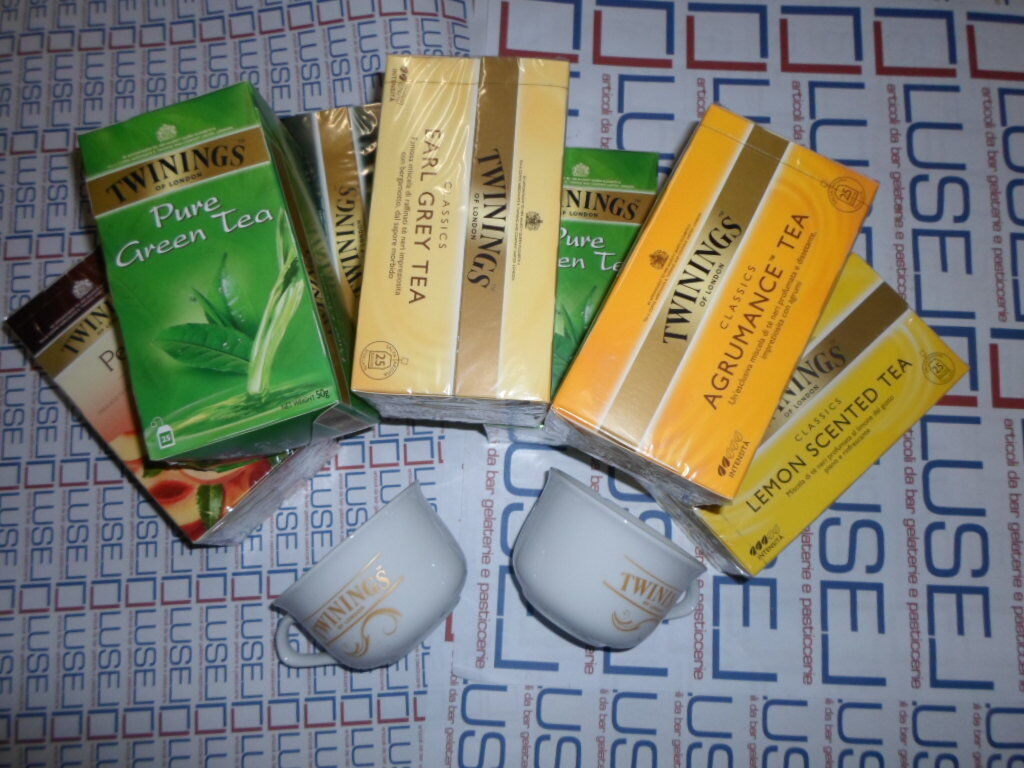 PZ 200 TE' NERO E VERDE  ASSORTITO  TWININGS  IN BUSTINE TE' TEA