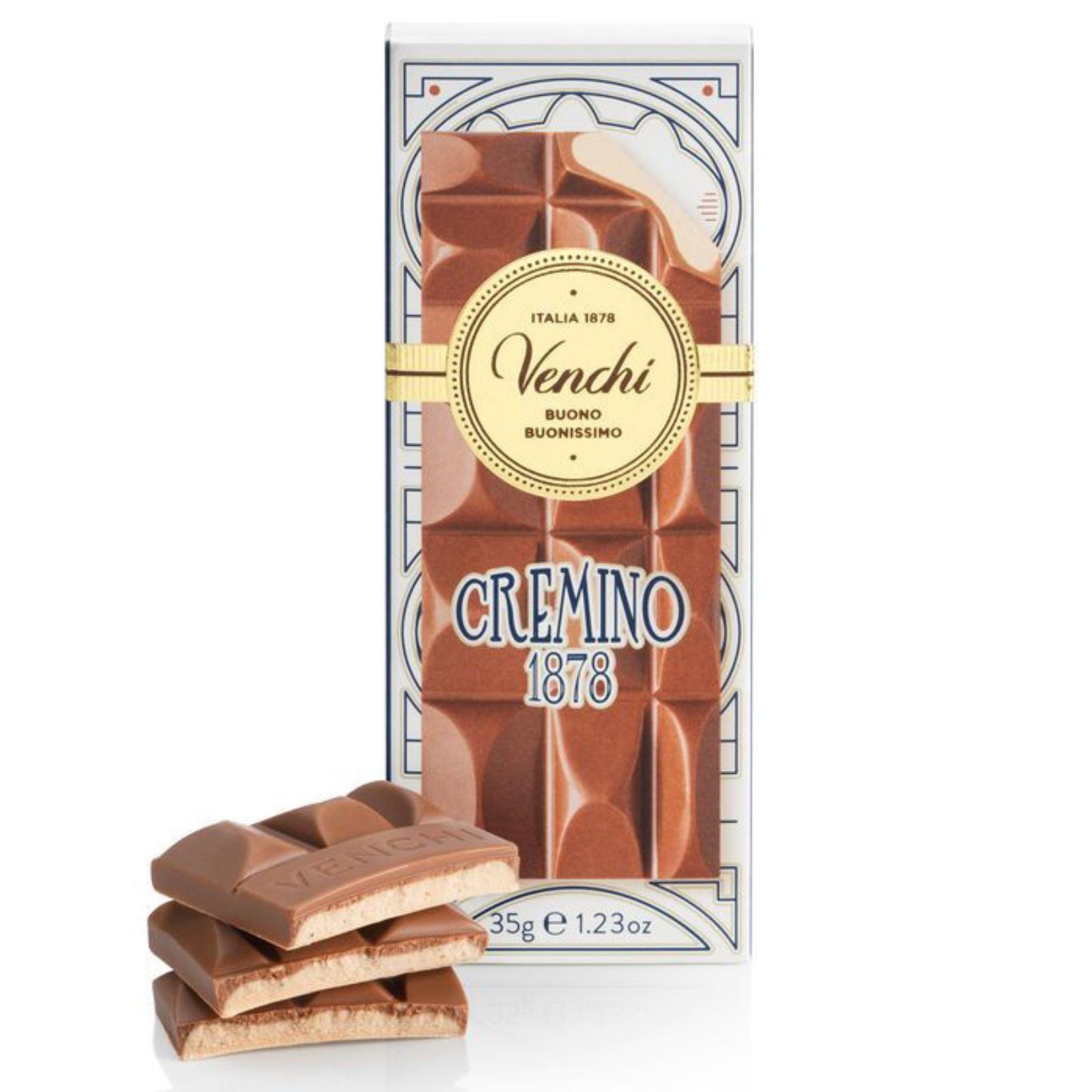 Mini Tavoletta Cioccolato Venchi Cremino 1878 Gianduia da 35 g Senza Glutine