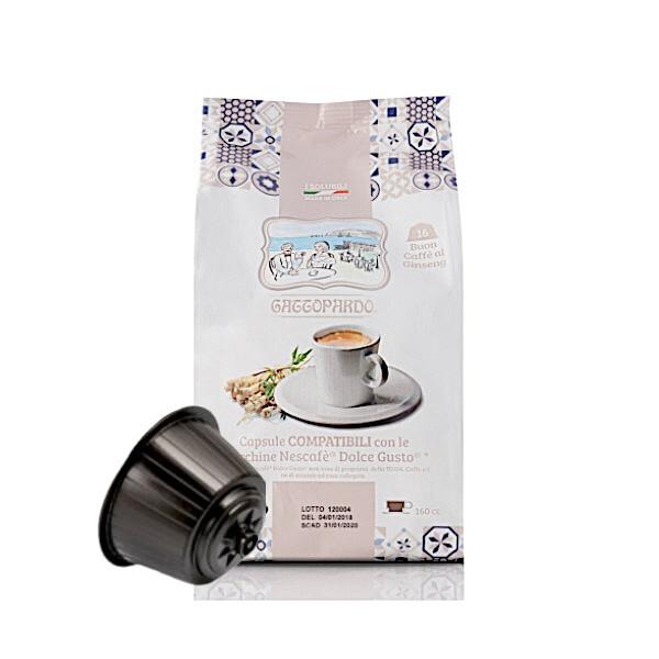 N.16 CAPSULE GATTOPARDO ToDa DOLCE GINSENG (COMPATIBILI NESCAFE' DOLCE GUSTO)