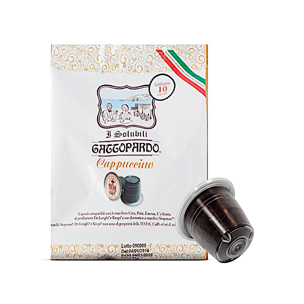 N.10 CAPSULE GATTOPARDO CAPPUCCINO (COMPATIBILE NESPRESSO)