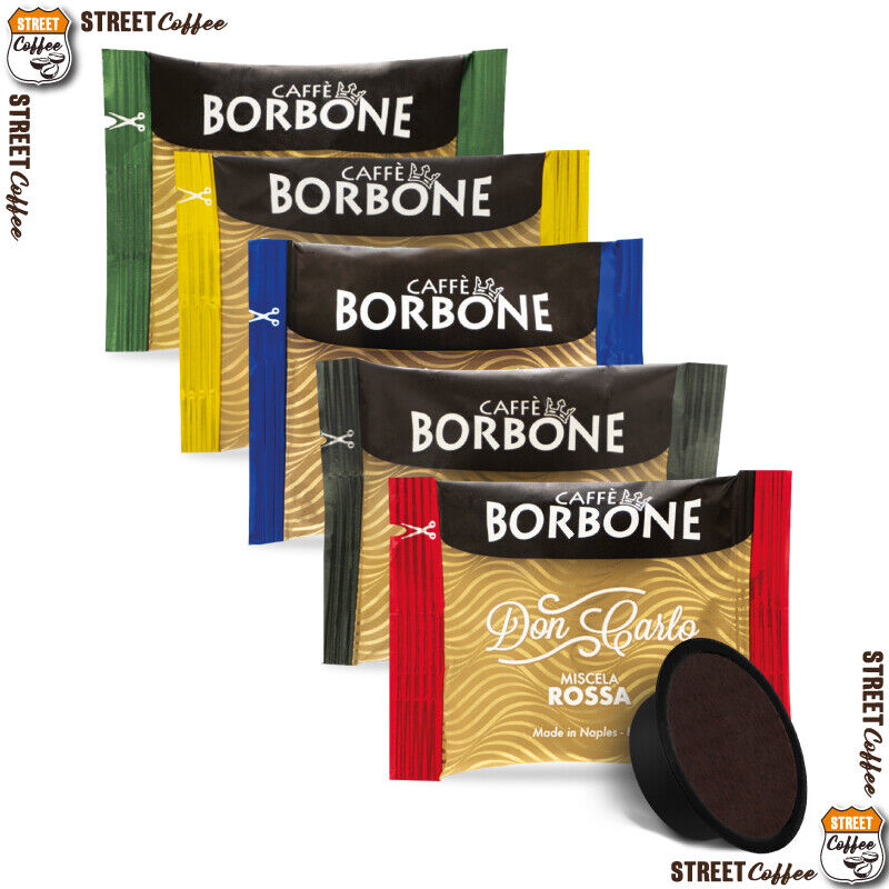 Kit Degustazione Caffè Borbone 60 Capsule Lavazza A Modo Mio Nera Blu Oro Dek