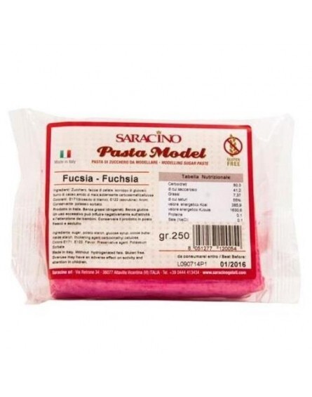 PASTA DI ZUCCHERO MODELLING SARACINO FUCSIA 250GR