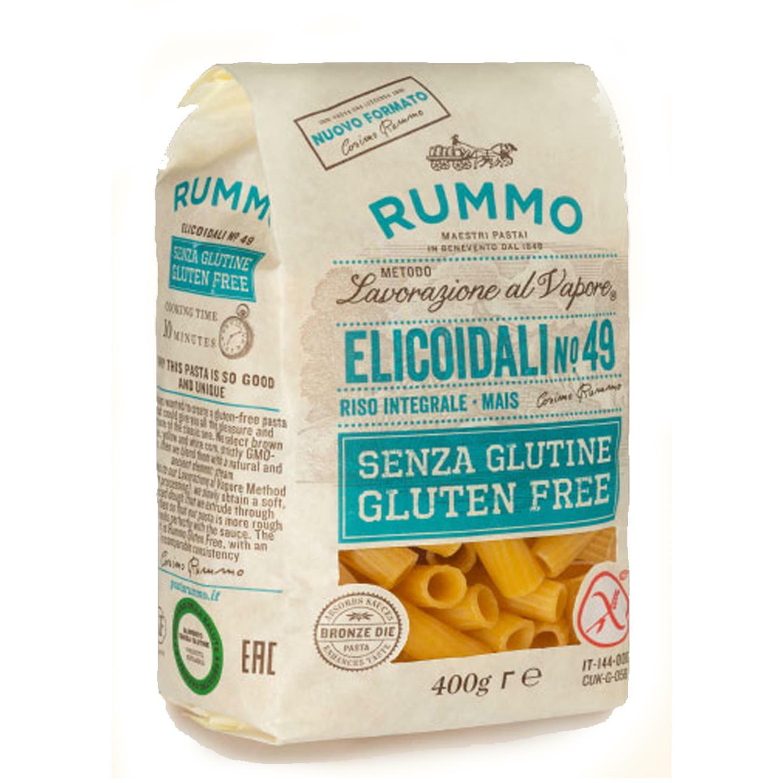PASTA SENZA GLUTINE RUMMO 400 GR PASTIFICIO RUMMO ELICOIDALI GLUTEN FREE