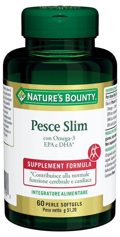 Pesce Slim Nature's Bounty 60 Perle Softgels