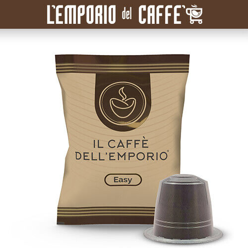 100 Capsule Il Caffè Dell' Emporio Compatibili Nespresso Easy Blu