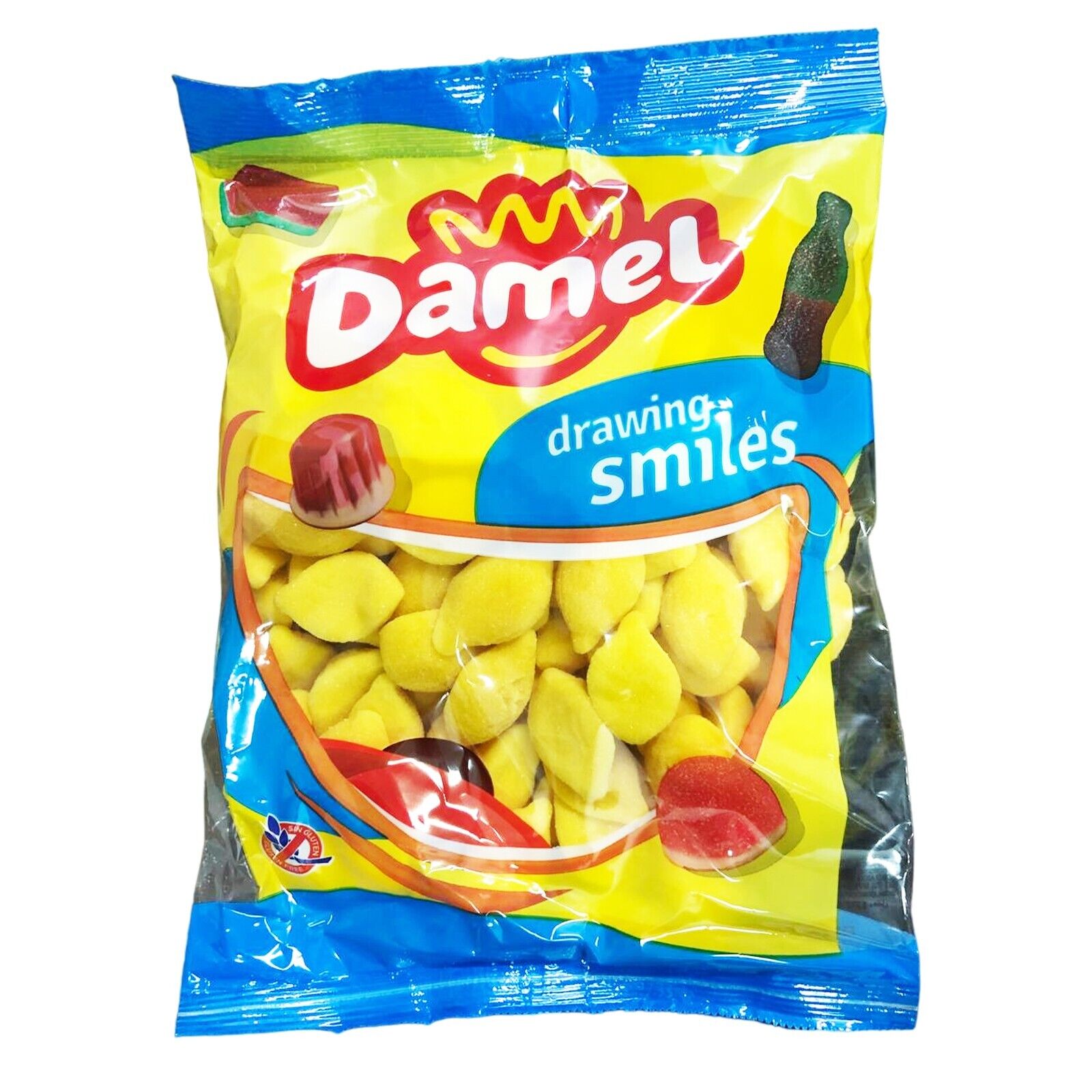 Damel Caramelle Zuccherate Limone Senza Glutine Busta da 1 Kg