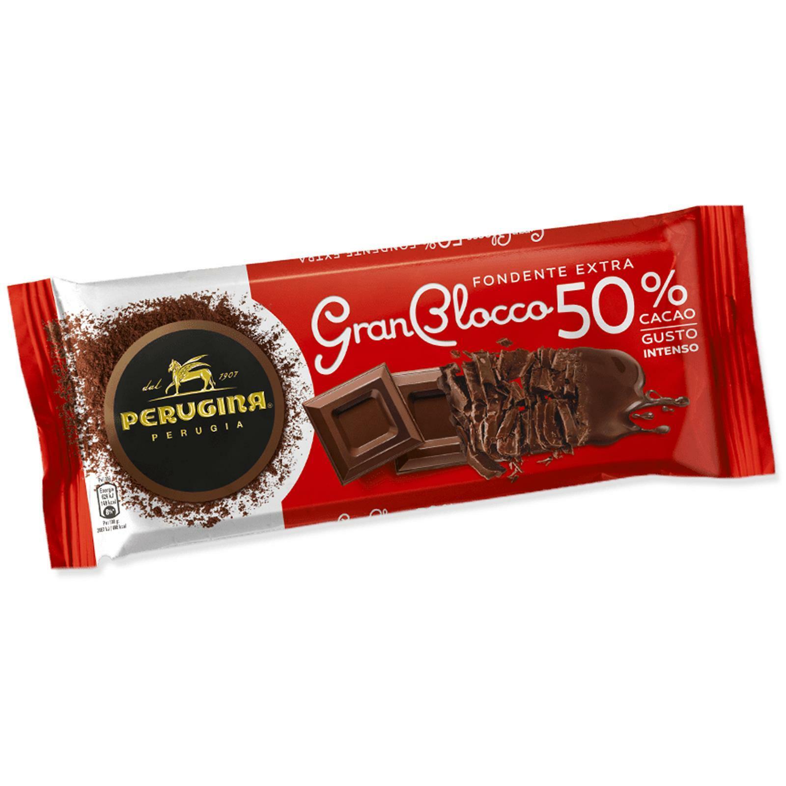 GRANBLOCCO FONDENTE EXTRA 50%  PERUGINA 500 GR TAVOLETTA CIOCCOLATA DOLCIUMI