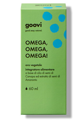 Goovi Omega, Omega, Omega! Oro Vegetale Integratore Alimentare 60ml