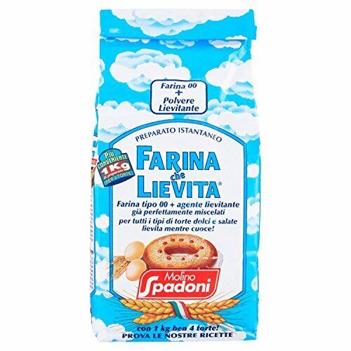 Molino Spadoni - Farina Tipo 00 con Agente Lievitante 1000 gr torte e salati
