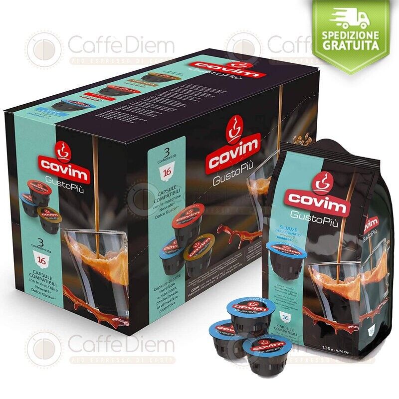 Covim Caffè 48 capsule Compatibili Dolce Gusto Decaffeinato - Covim Dolce Gusto