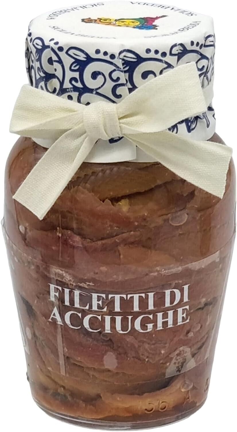 FILETTI DI ACCIUGHE  IN OLIO DI OLIVA 160 GRAMMI