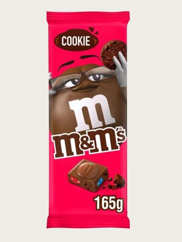 TAVOLETTA DI CIOCCOLATO MM'S COOKIE 165 GR