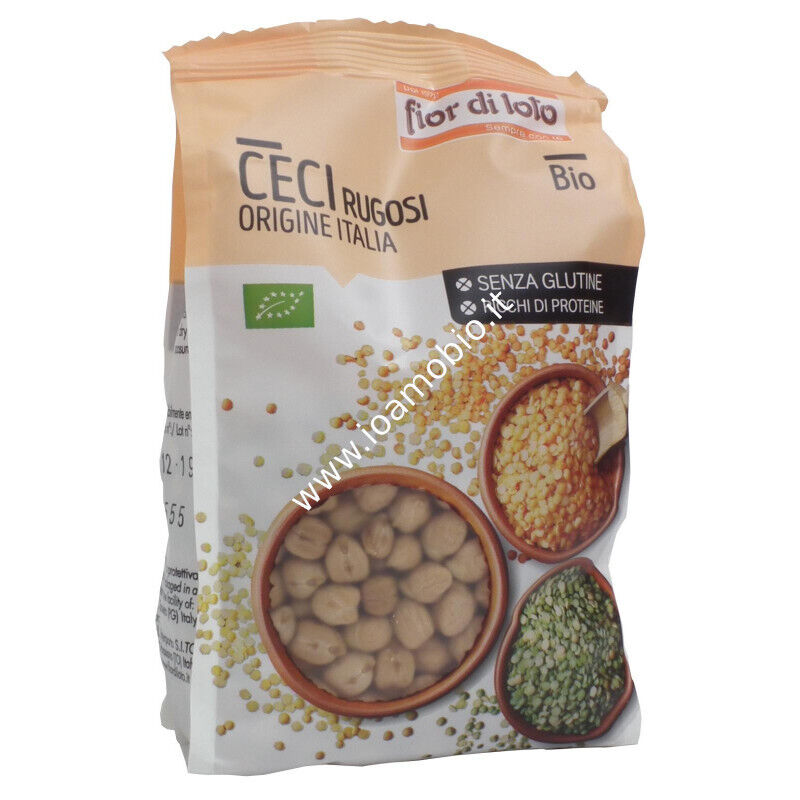 Ceci Bianchi Rugosi 400g - Legumi Secchi Fior di Loto Origine Italia