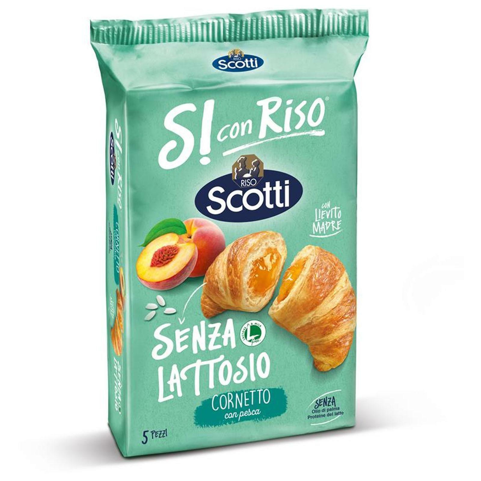 CORNETTI ALLA PESCA RISO SCOTTI SI CON RISO 5 PZ SENZA LATTE COLAZIONE MERENDINE