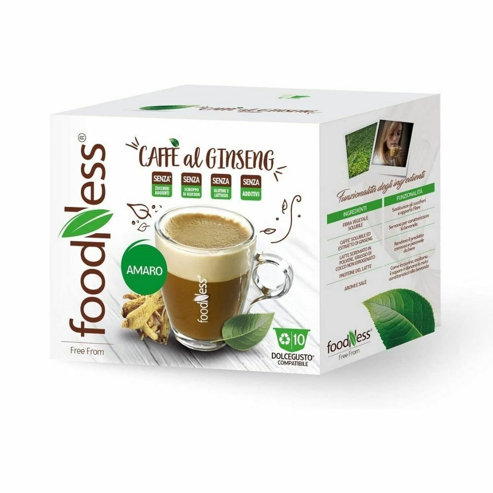 Foodness Ginseng Amaro Compatibile Nescafe' Dolce Gusto 50 Capsule