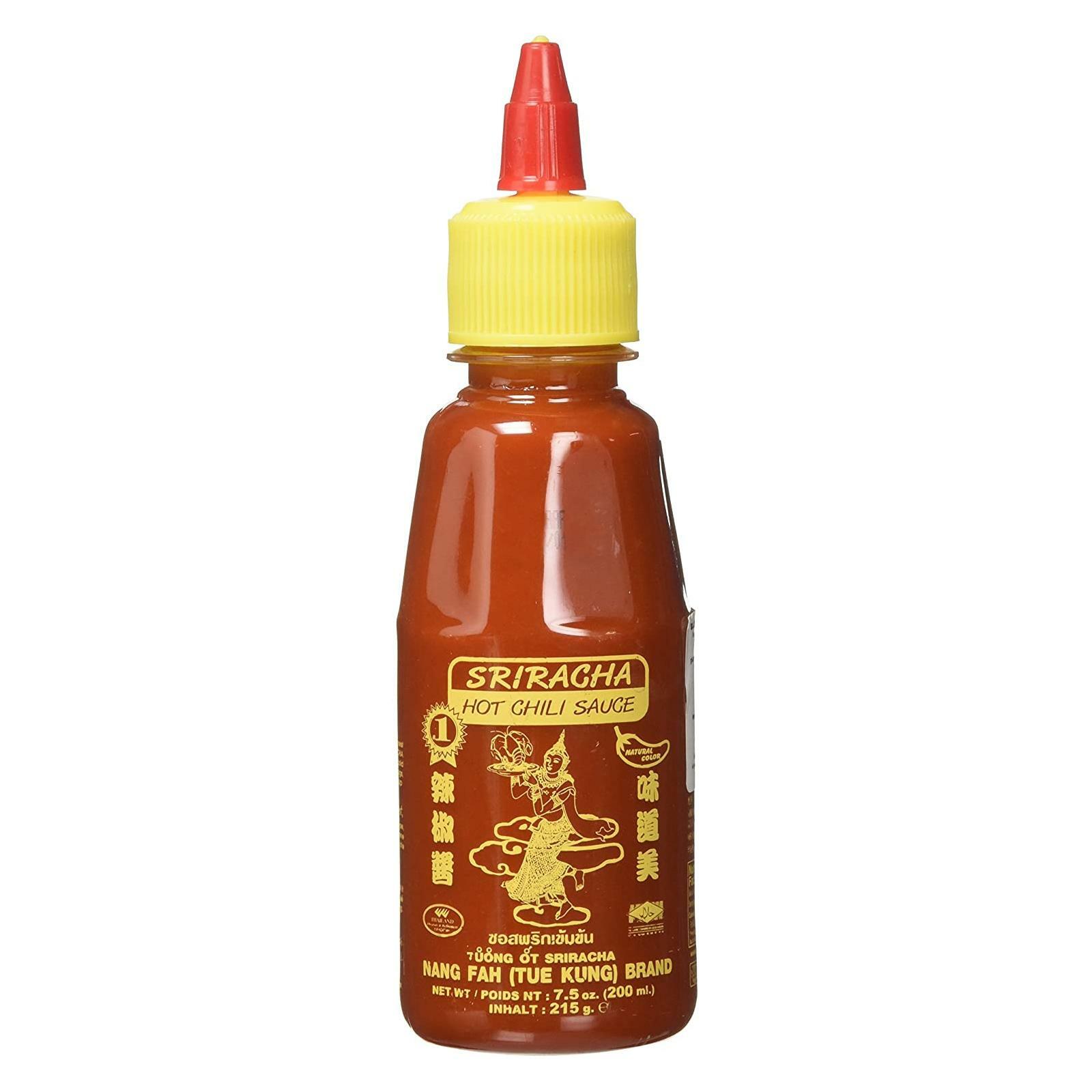 Sriracha Nang Fah Hot Chili Sauce Botiglia con Dosatore da 200 ml Asian Food