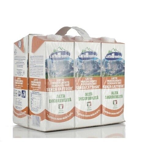 LATTE SENZA LATTOSIO U.H.T. ALTA QUALITA’|LATTE TRENTO CONF. 6 LT