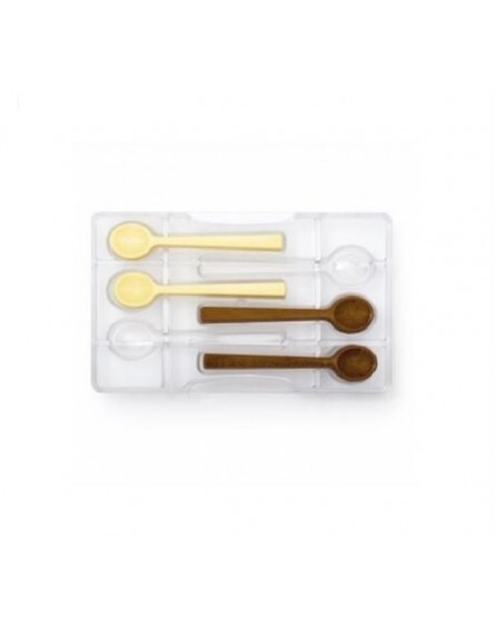 STAMPO CIOCCOLATO CUCCHIAINI 6 CAVITA 115MMX10H