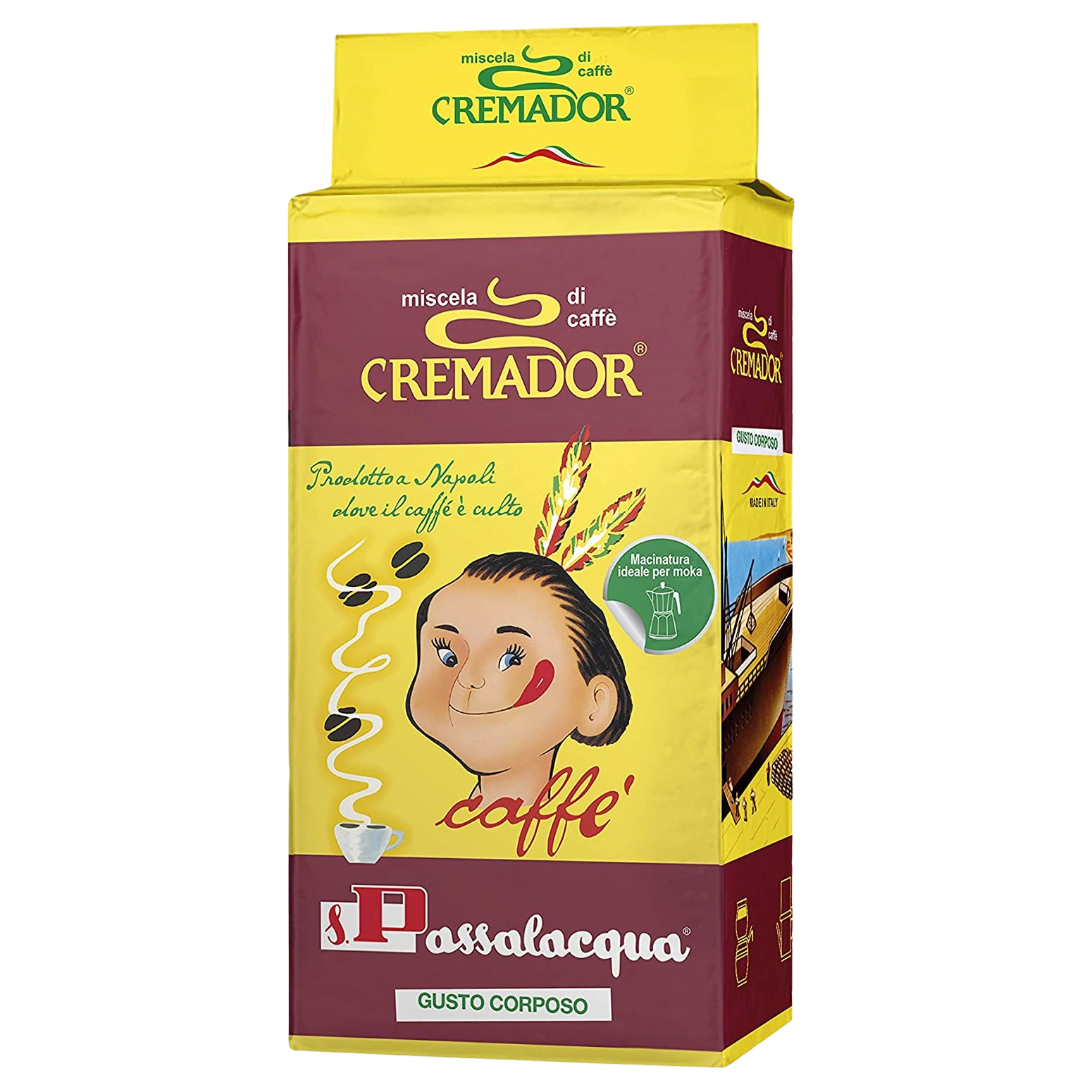 CAFFÈ PASSALACQUA CREMADOR - GUSTO CORPOSO - PACCHETTO 250g MACINATO