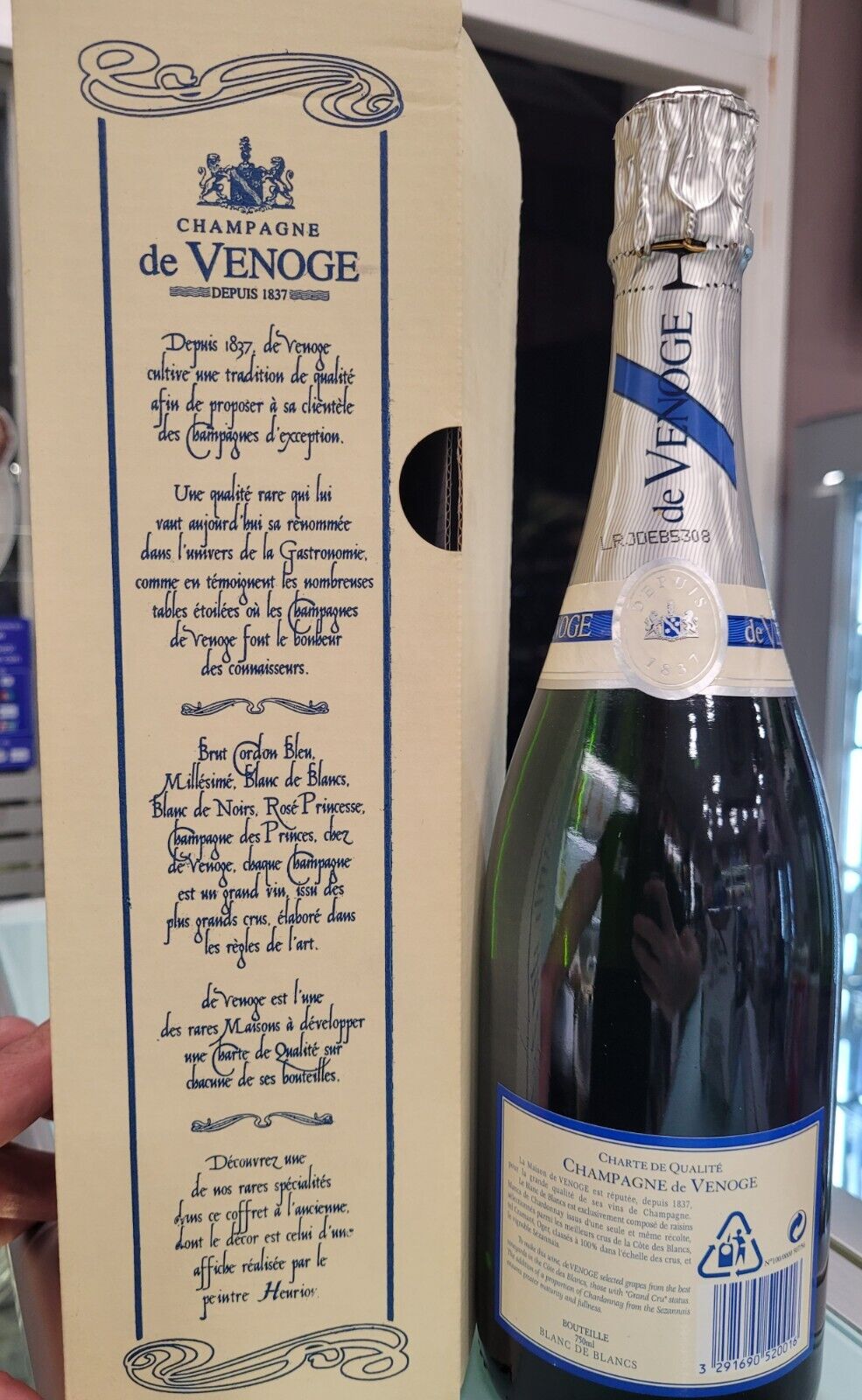 Champagne De Venoge 1996 Brut Blanc De Blancs