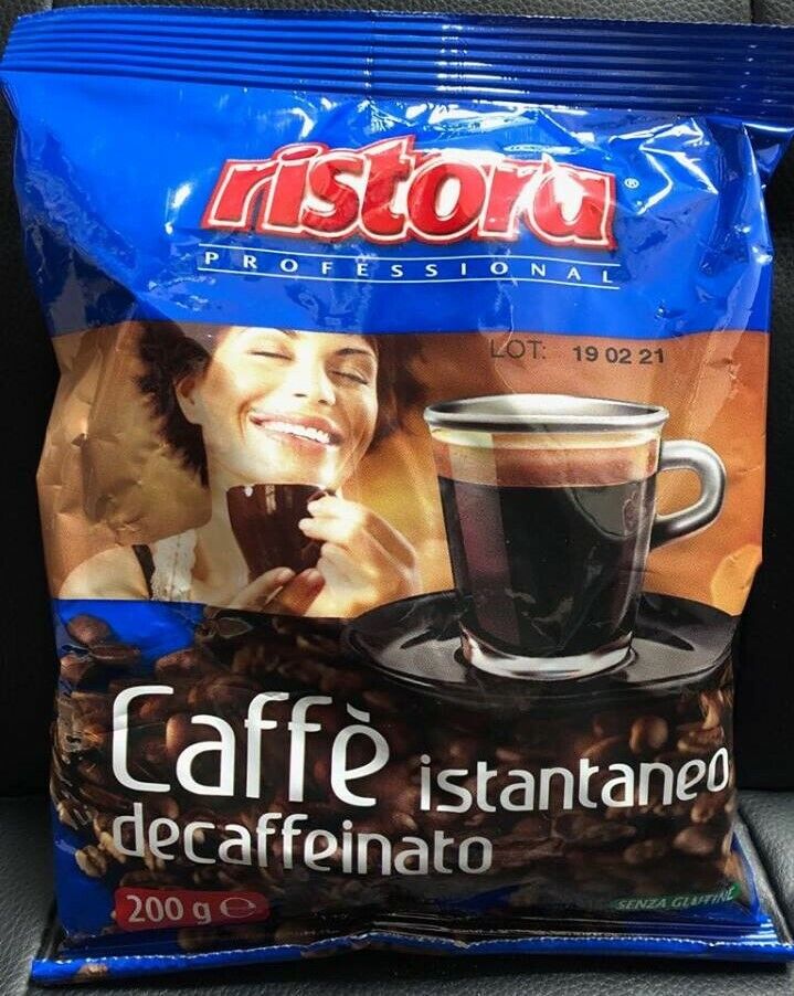 200g Caffè Istantaneo Decaffeinato Ristora Solubile Distributori Bar Casa