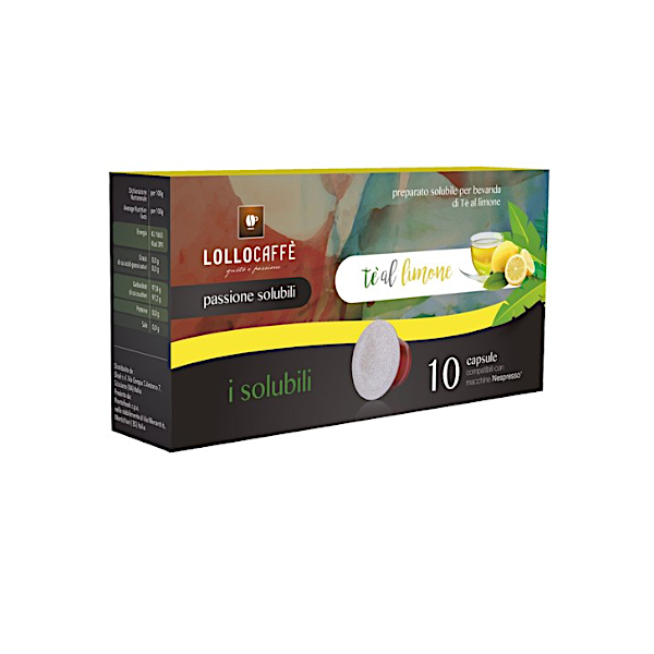 The Limone, Capsule Lollo Caffè Compatibili Nespresso, 10 pezzi