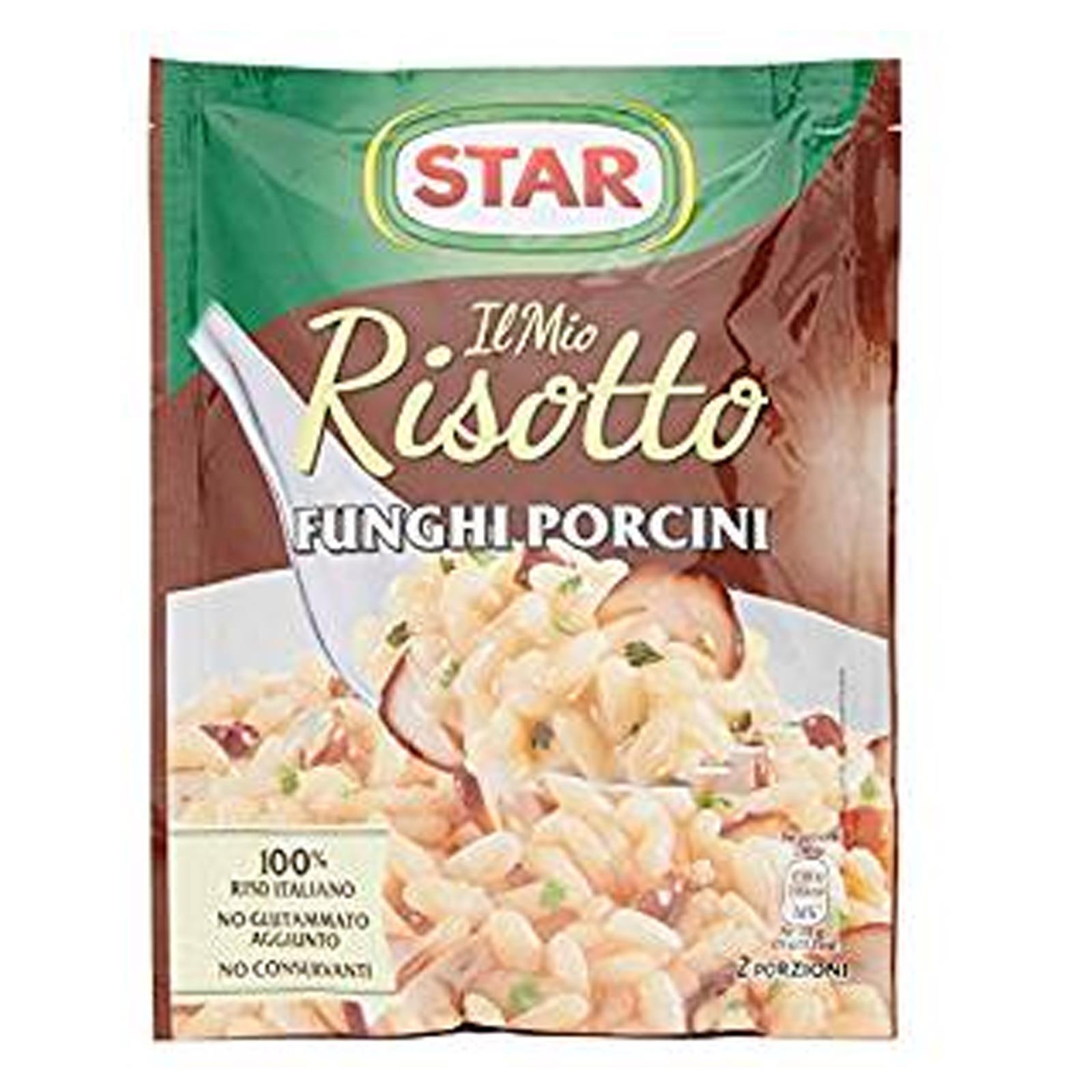 RISO STAR RISOTTO FUNGHI PORCINI 175GR PREPARATO CREMOSO PREPARATO 2 PERSONE