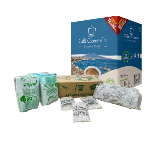 Kit accessori Caffè Cicerenella BIO da 150 pz. cad.
