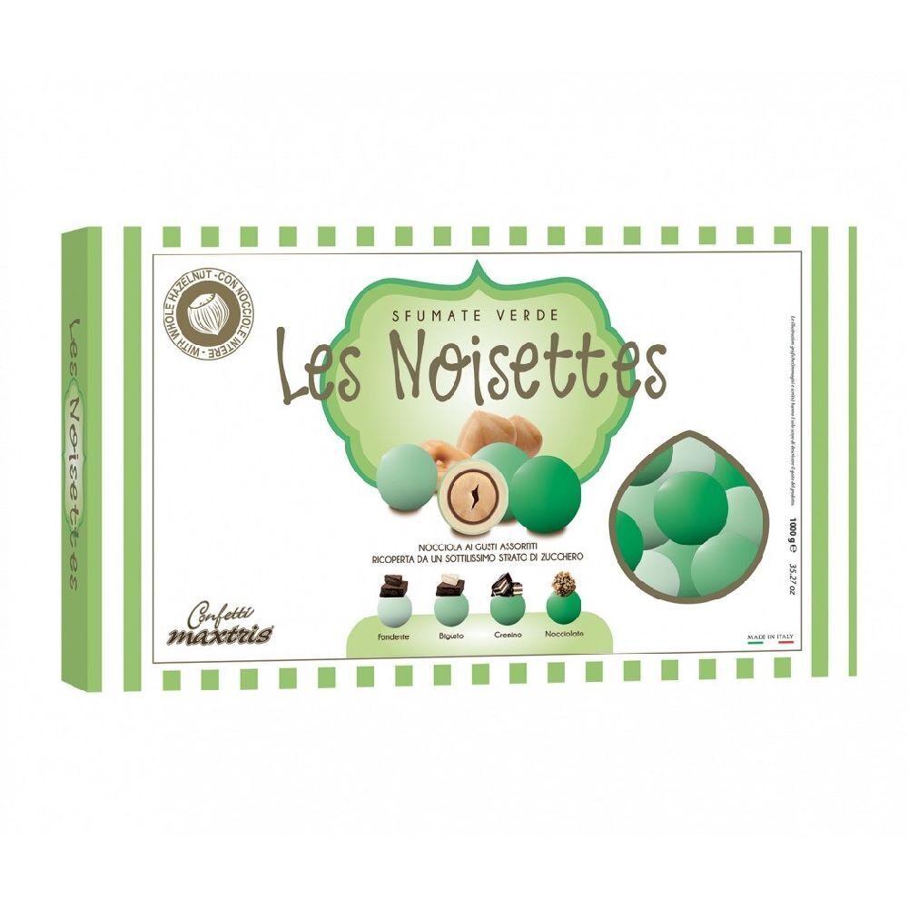 Confetti MAXTRIS LES NOISETTES sfumati VERDE con nocciola tostata 0ALJ