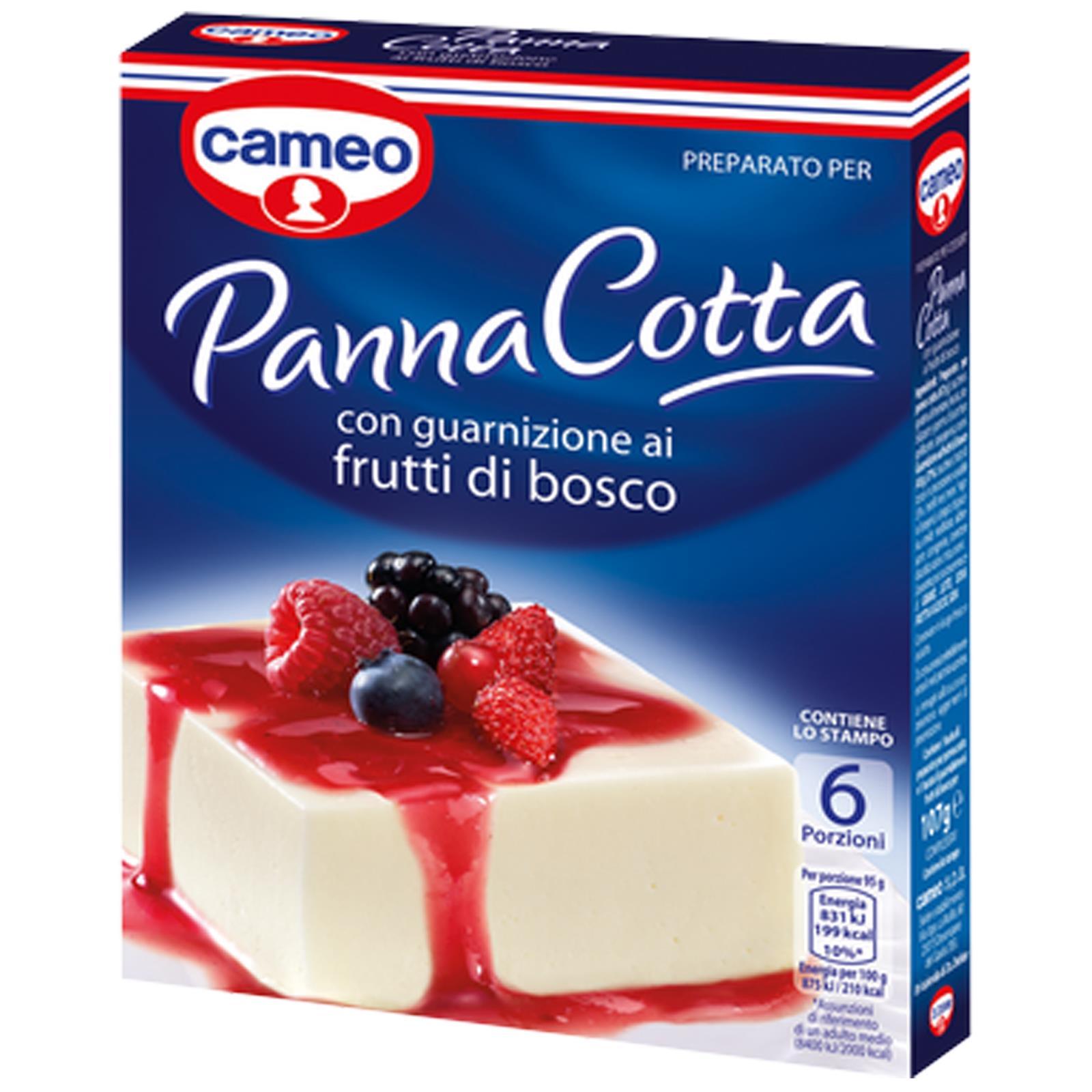 PREPARATO PER PANNA COTTA CAMEO GUARNIZIONE AI FRUTTI DI BOSCO CHEESECAKE TORTA