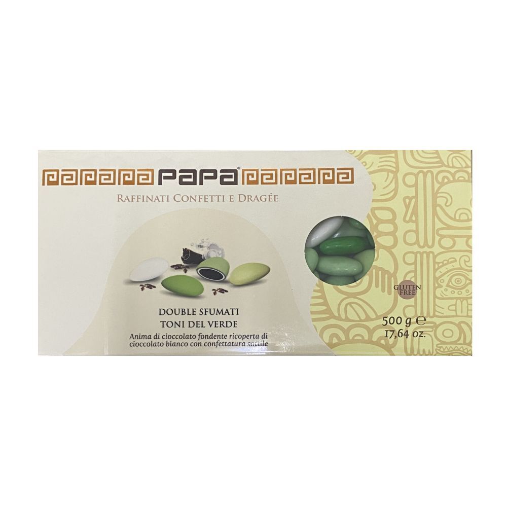 CONFETTI PAPA Double CHOCOLATE Sfumato VERDE Confezione da 500 g 16RO