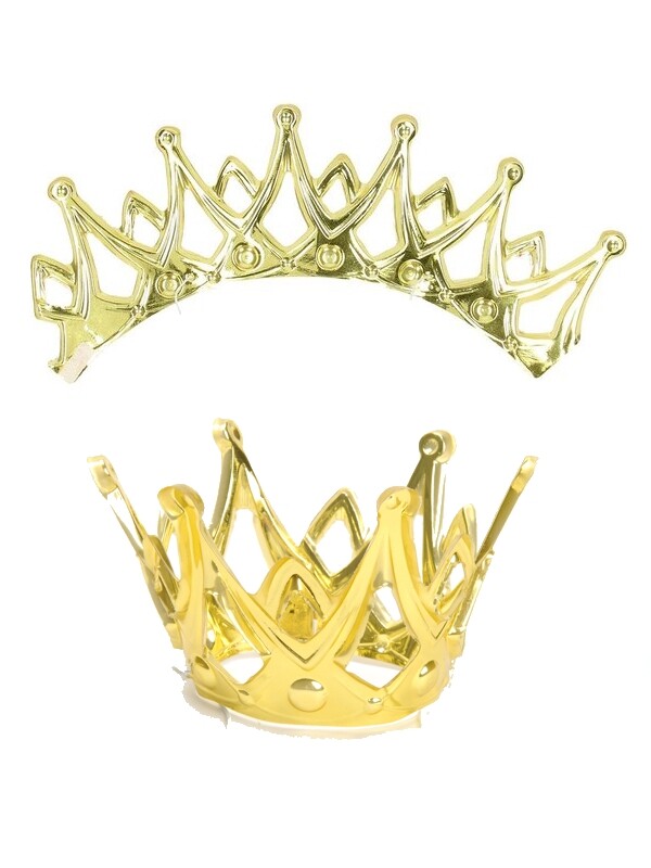 CORONA ORO IN PLASTICA 1 PZ