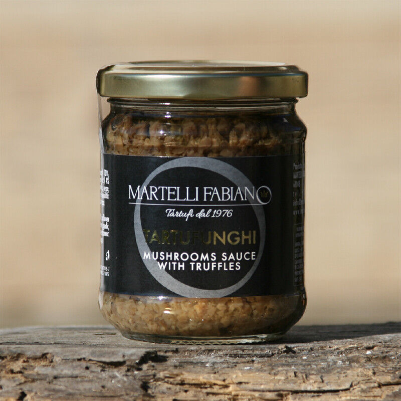 SALSA TARTUFATA CON TARTUFO GR.180 - TARTUFUNGHI GR.180 - MUSHROOMS AND TRUFFLE