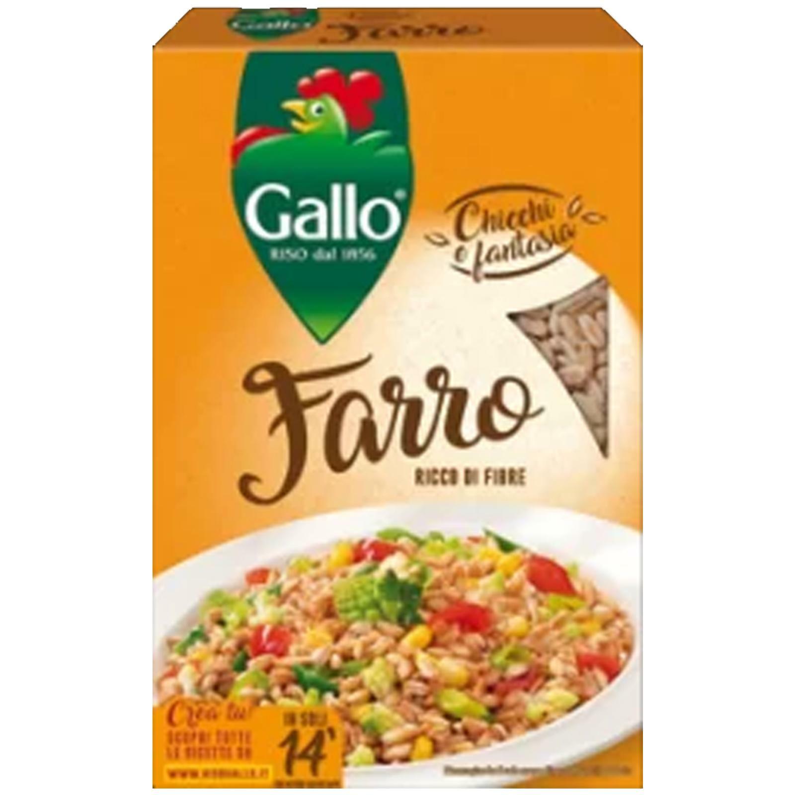3 BOX FARRO GALLO 400 GR FONTE DI FIBRE E FOSFORO PASTA RISO CEREALI INSALATA