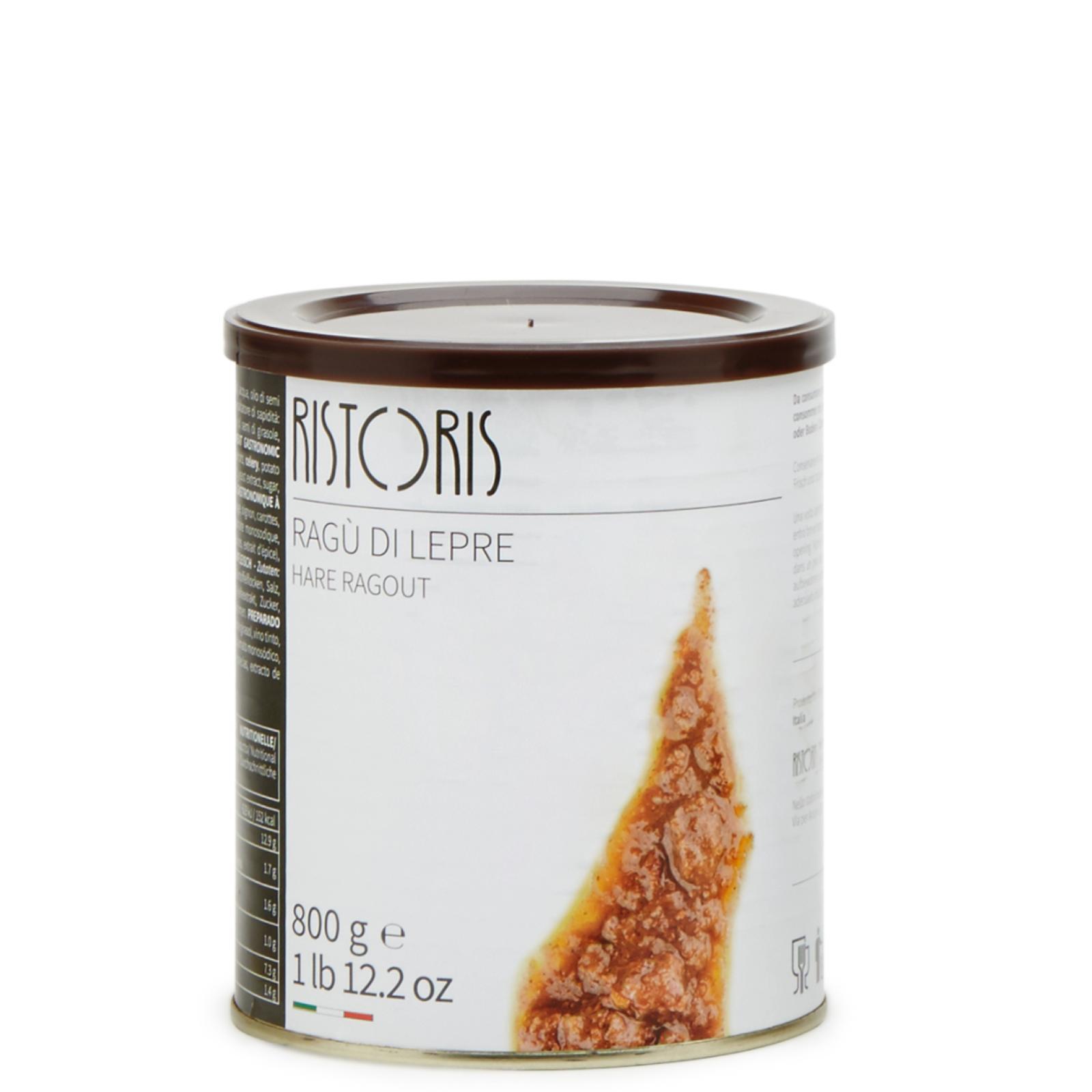 Sughi Pronti Ristoris Ragu' di Lepre Barattolo Latta da 800 g Sugo Ragù Pronto