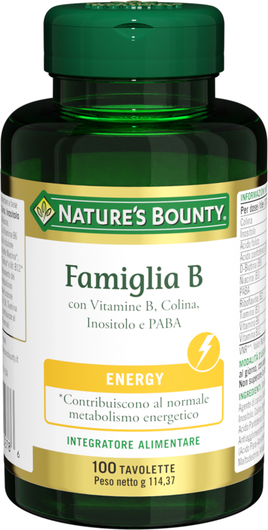 Famiglia B Nature's Bounty 100 Tavolette