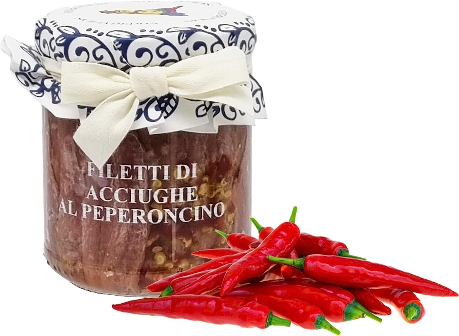 FILETTI DI ACCIUGHE AL PEPERONCINO  200GR