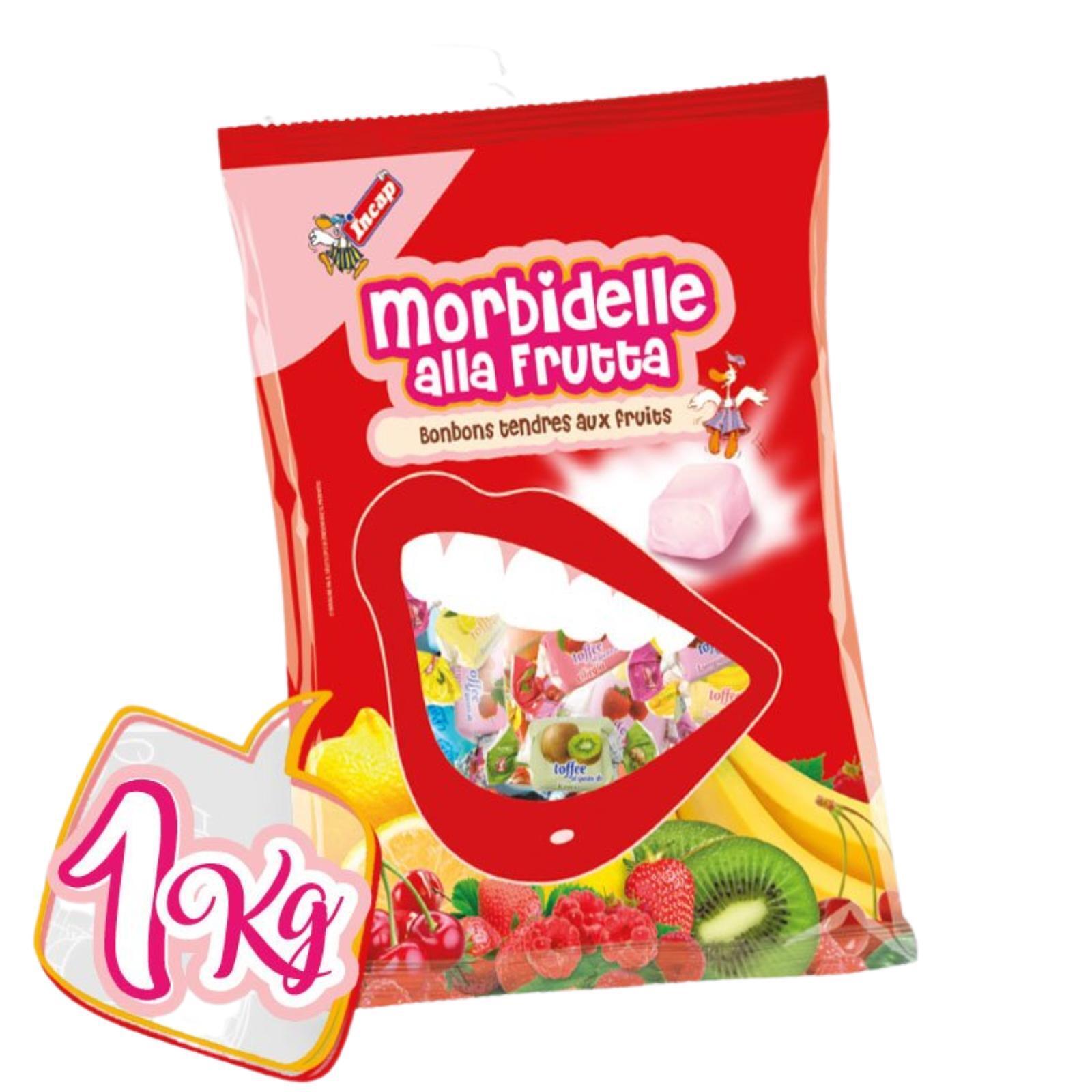 Caramelle Toffe Incap Morbidelle Gusto Frutta Assortite Caramelle Morbide 1 kg