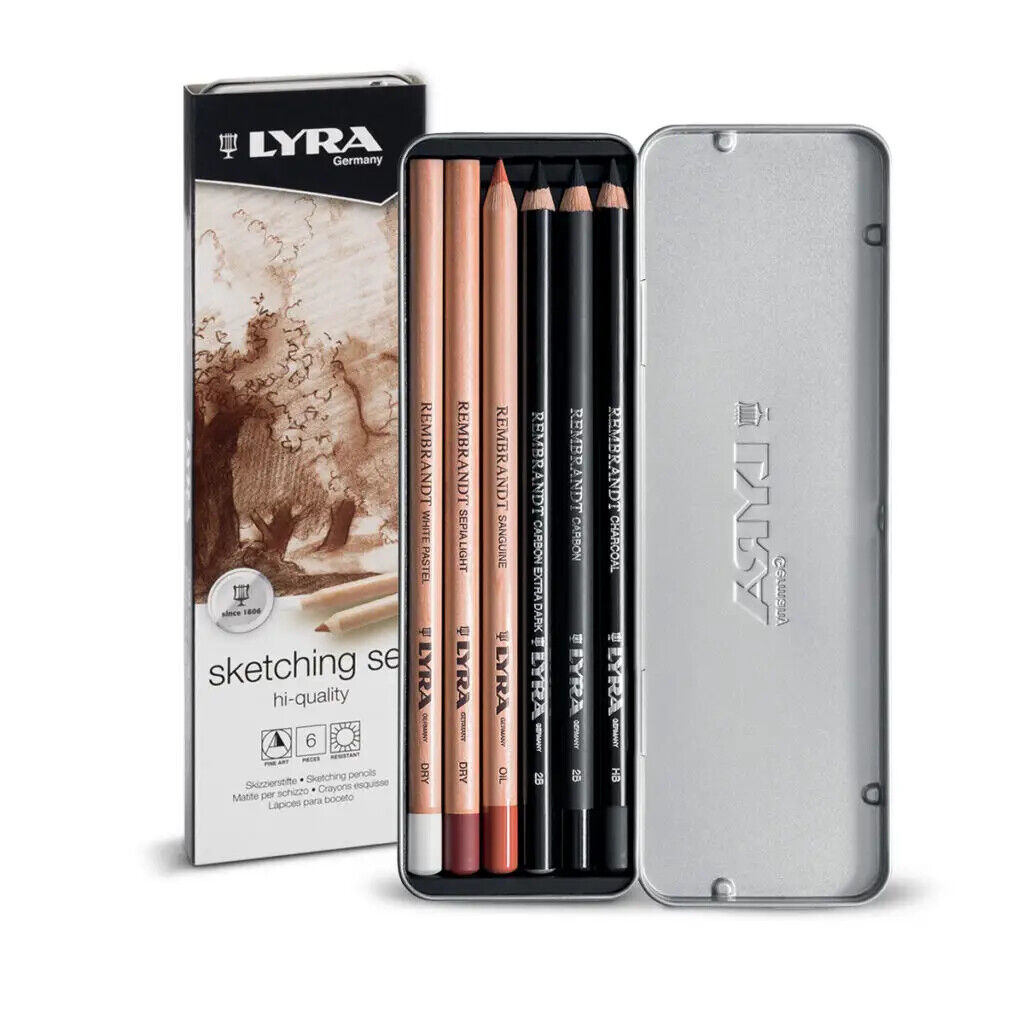 LYRA rembrandt sketching set matite per schizzo di qualità L2051060 conf.metallo