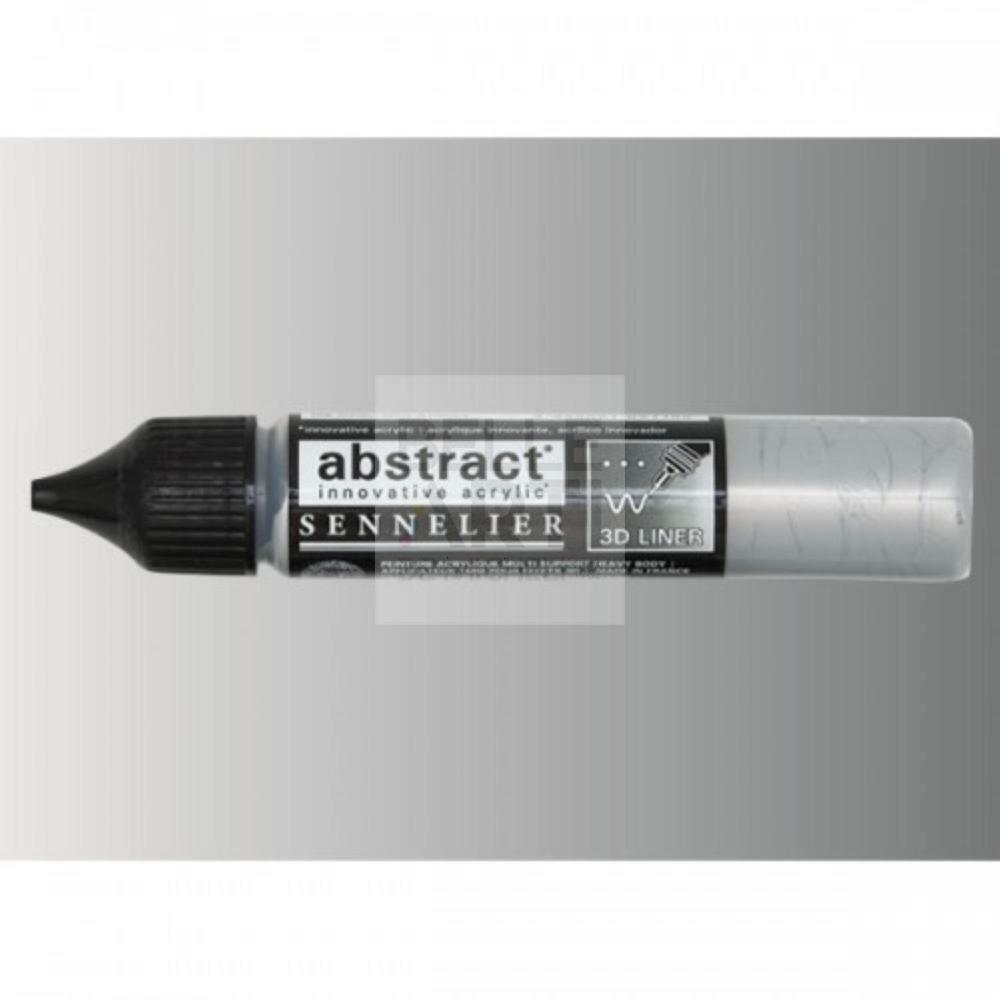 LINER ABSTRACT 029 ARGENTO IRIDESCENTE - ACRILICO A SPESSORE 27 ML