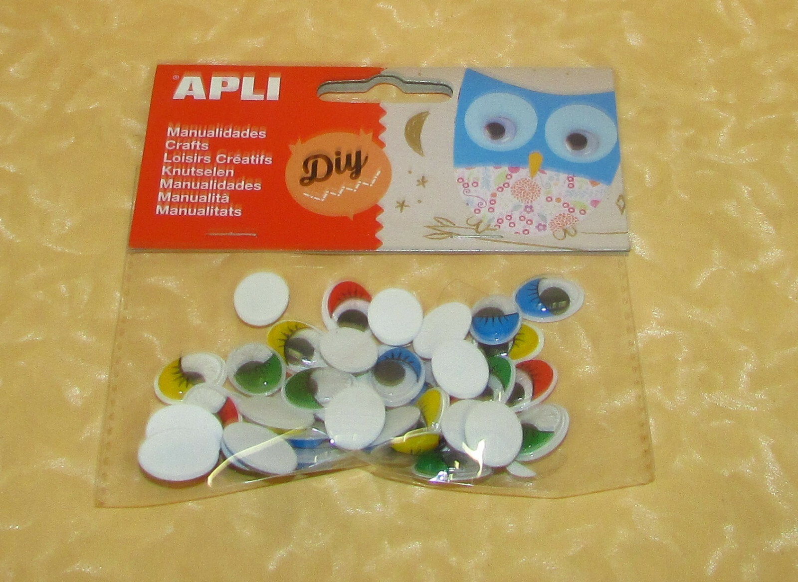 OCCHI OCCHIETTI MOBILI OVALI COLORATI  38 pz cod.22602