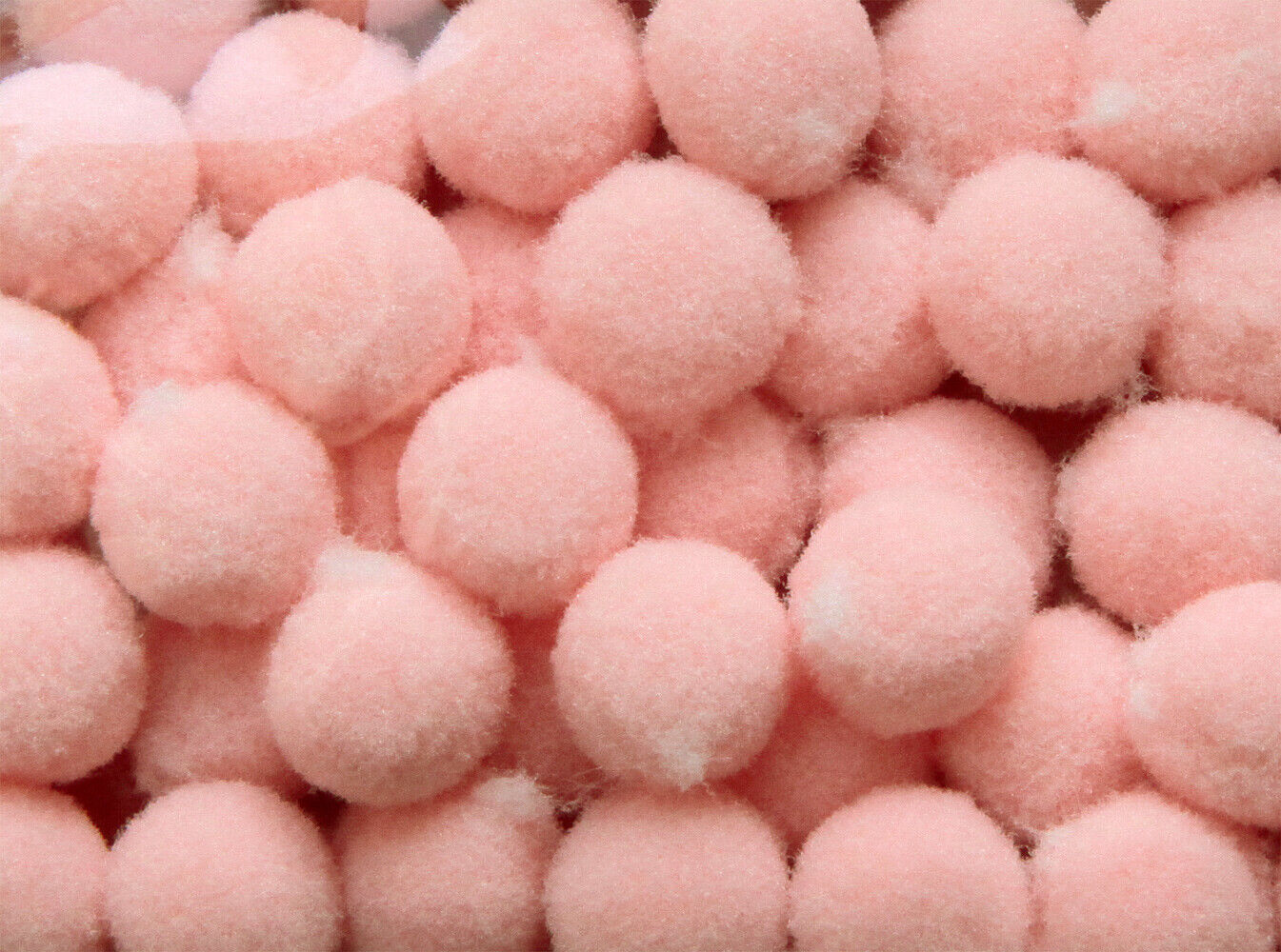 100 Pom Pon 10 mm ponpon rosa salmone DECORAZIONI pom pom bomboniere
