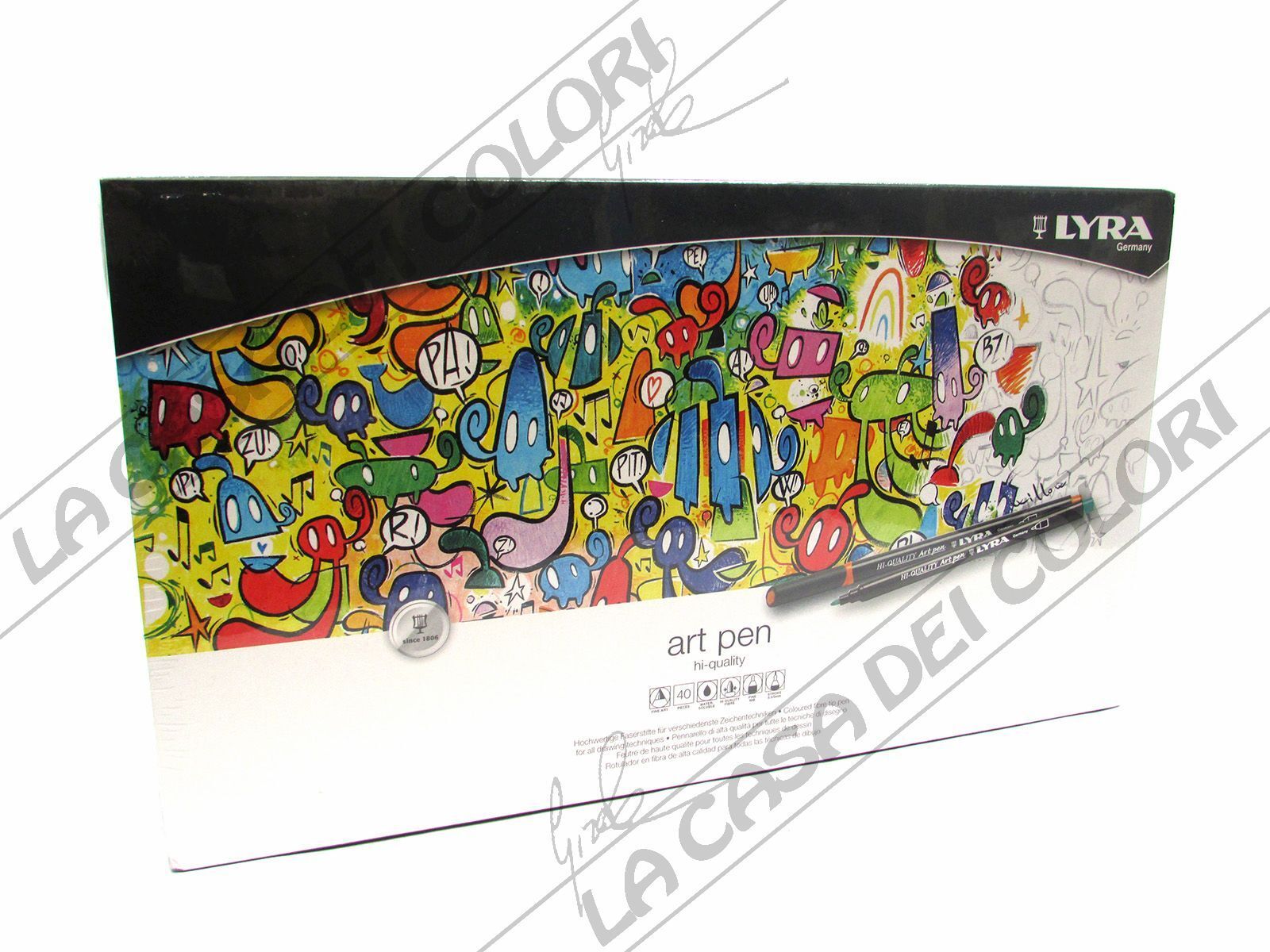 LYRA REMBRANDT - ART PEN - CONFEZIONE 40 PENNARELLI - COLORI ASSORTITI