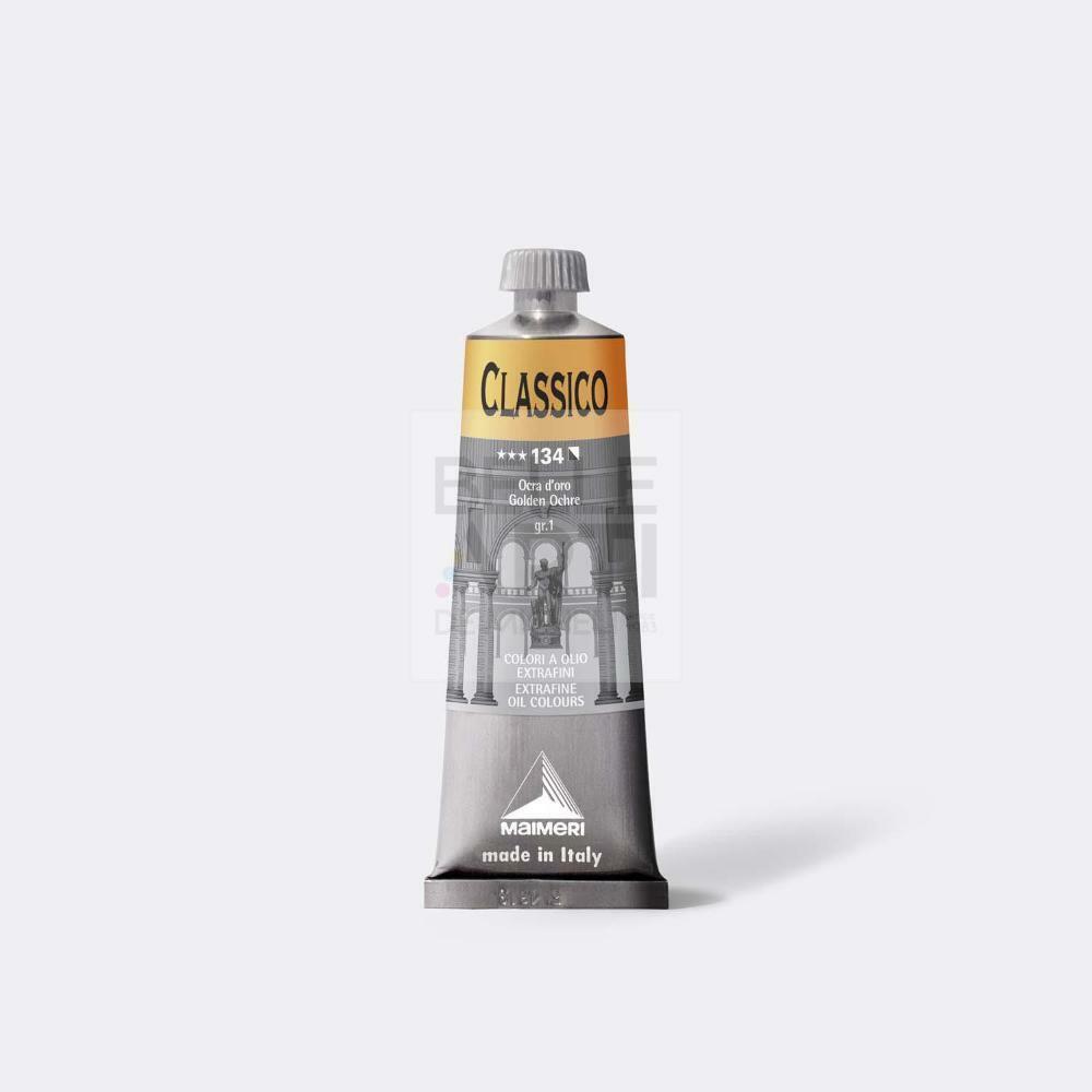 COLORE AD OLIO SERIE CLASSICO DA 60 ml. 134 OCRA D'ORO