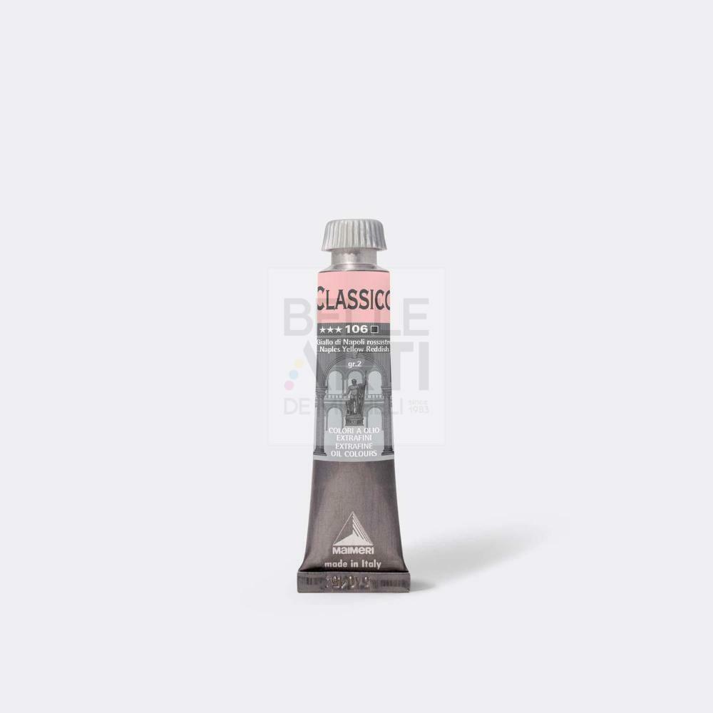 COLORE AD OLIO SERIE CLASSICO DA 20 ml. 106 GIALLO NAPOLI ROSSASTRO