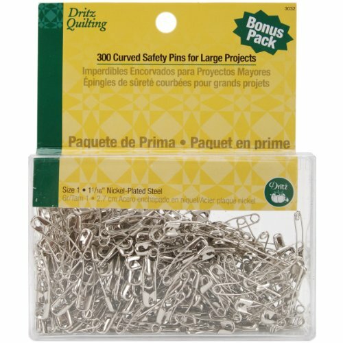Dritz acciaio Quilting acciaio curvato imbastitura Pins, un formato (J9l)