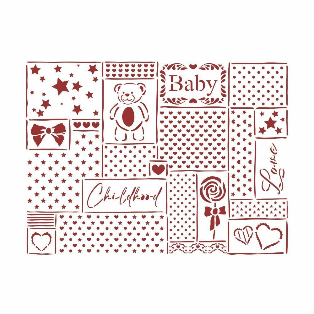 Stencil DayDream Patchwork